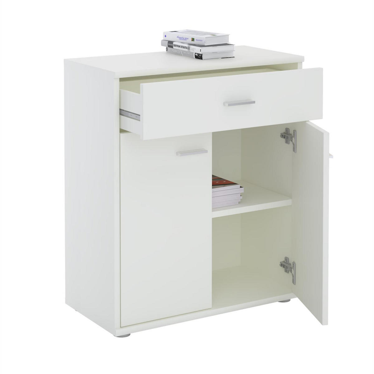 KOMMODE TOMMY - Weiß, Holzwerkstoff (60/70/30cm) - CARO-Möbel