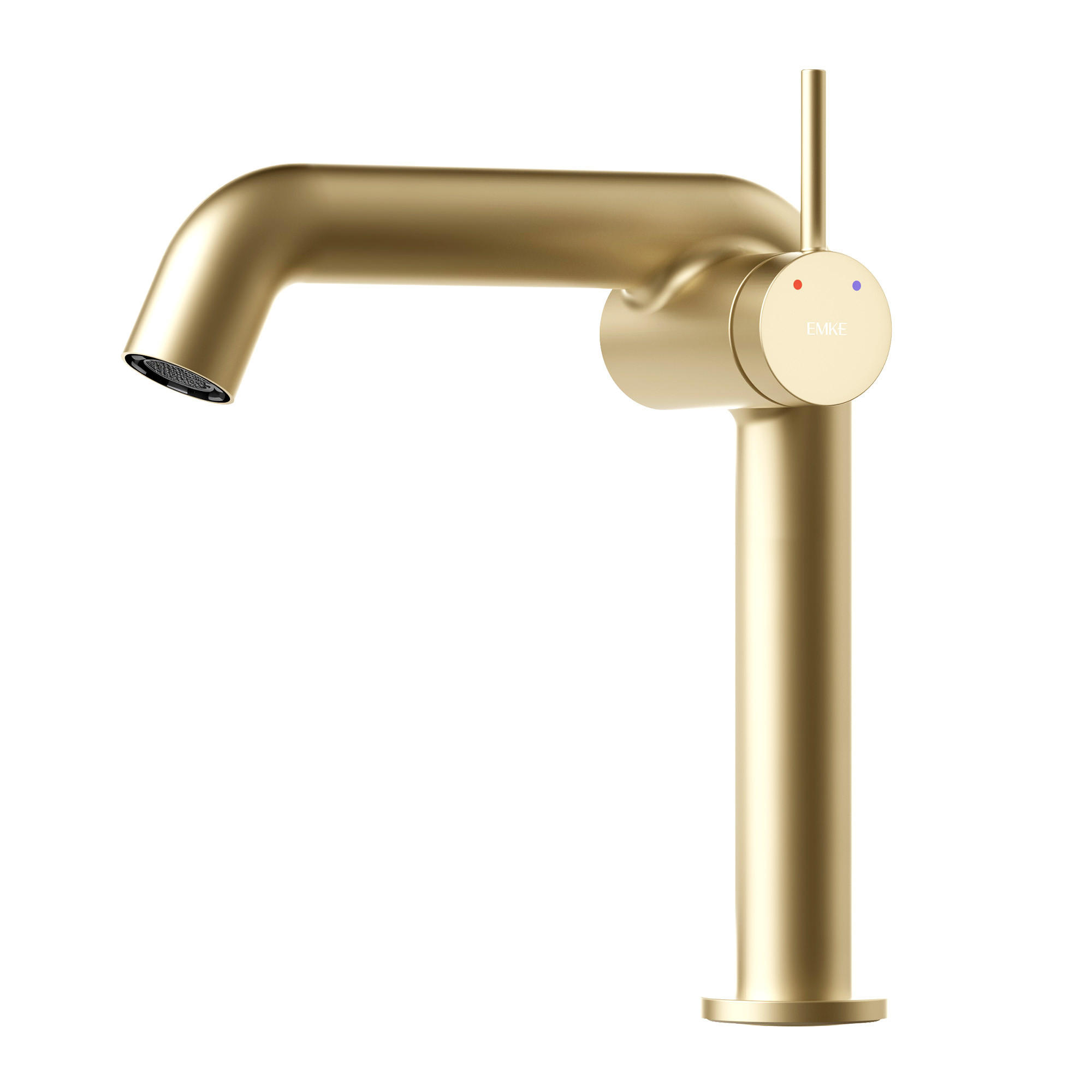 WASCHTISCHARMATUR Champagnergold 15cm - Goldfarben, Metall (20/7.6/22.2cm) - EMKE
