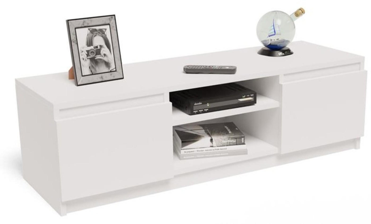 FERNSEHKOMMODE EX3 Weiß 120/40/36 cm - Weiß, Holzwerkstoff (120/36/40cm) - Matkam Möbel