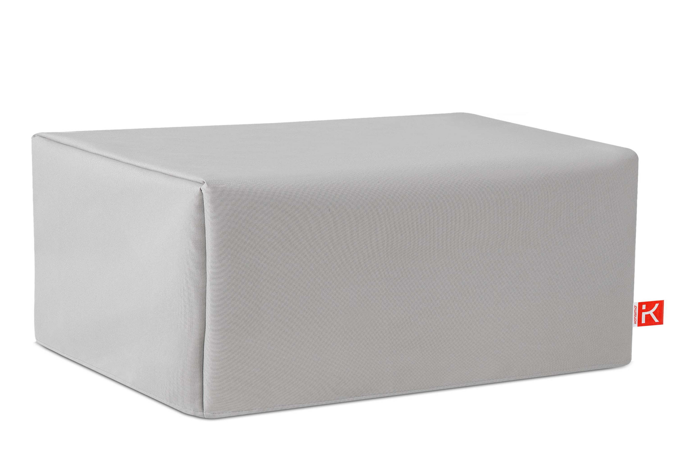 Konsimo® Gartentisch-Abdeckung Hellgrau 67x127x41 cm