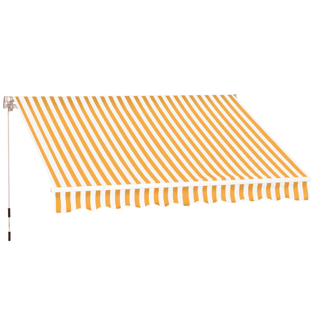 MARKISE DE-13907 manuell 295/245 cm, Winkel 45°-85° Orange - Orange, Metall (245/1/295cm) - ComfortXL