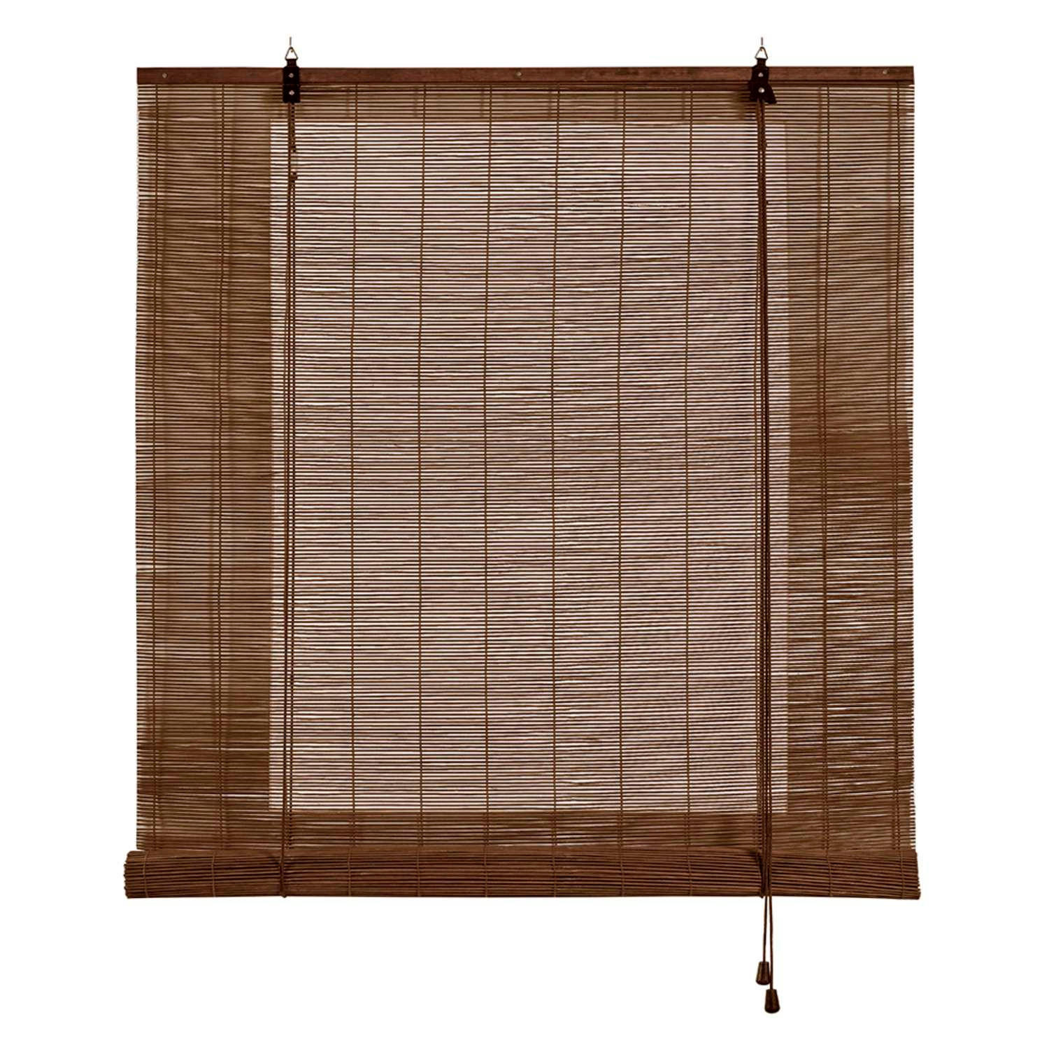 BAMBUSROLLO Dunkelbraun, 120 cm x 175 cm - Braun, Kunststoff (120/175cm) - STORESDECO