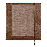 BAMBUSROLLO Dunkelbraun, 60 cm x 175 cm - Braun, Kunststoff (60/175cm) - STORESDECO