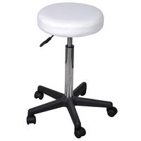 BÜROSTÜHLE Schwenkbar 84 cm Weiß Kunstler - Weiß, Leder (52/84/52cm) - vidaXL