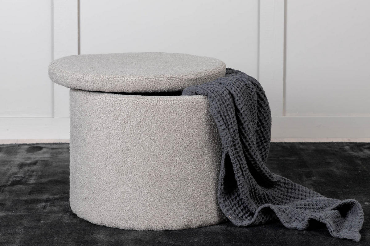 POUF braun - Braun, Holzwerkstoff (51/43/51cm) - ebuy24