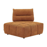 SESSEL mit gerader Rückenlehne - 1 Person - Stoff - Terracotta - - Terracotta, Textil (113/93/113cm) - Vente-Unique