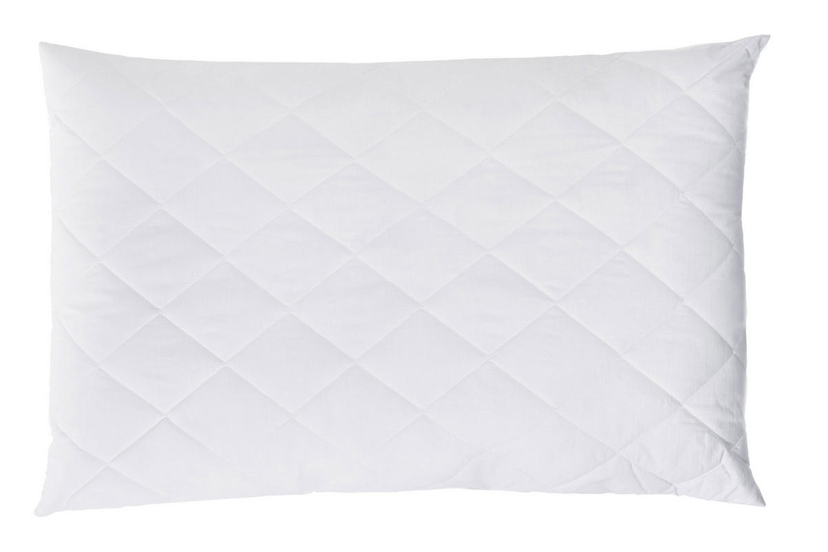 KISSEN, 65x100 cm, 50% Polyester, 50% Baumwolle, Weiß - Weiß, Textil (65/100cm) - Zollner