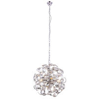 LED HÄNGELEUCHTE FALLA Silber Chrom - Silberfarben, Metall (50/50/125cm) - Globo Lighting