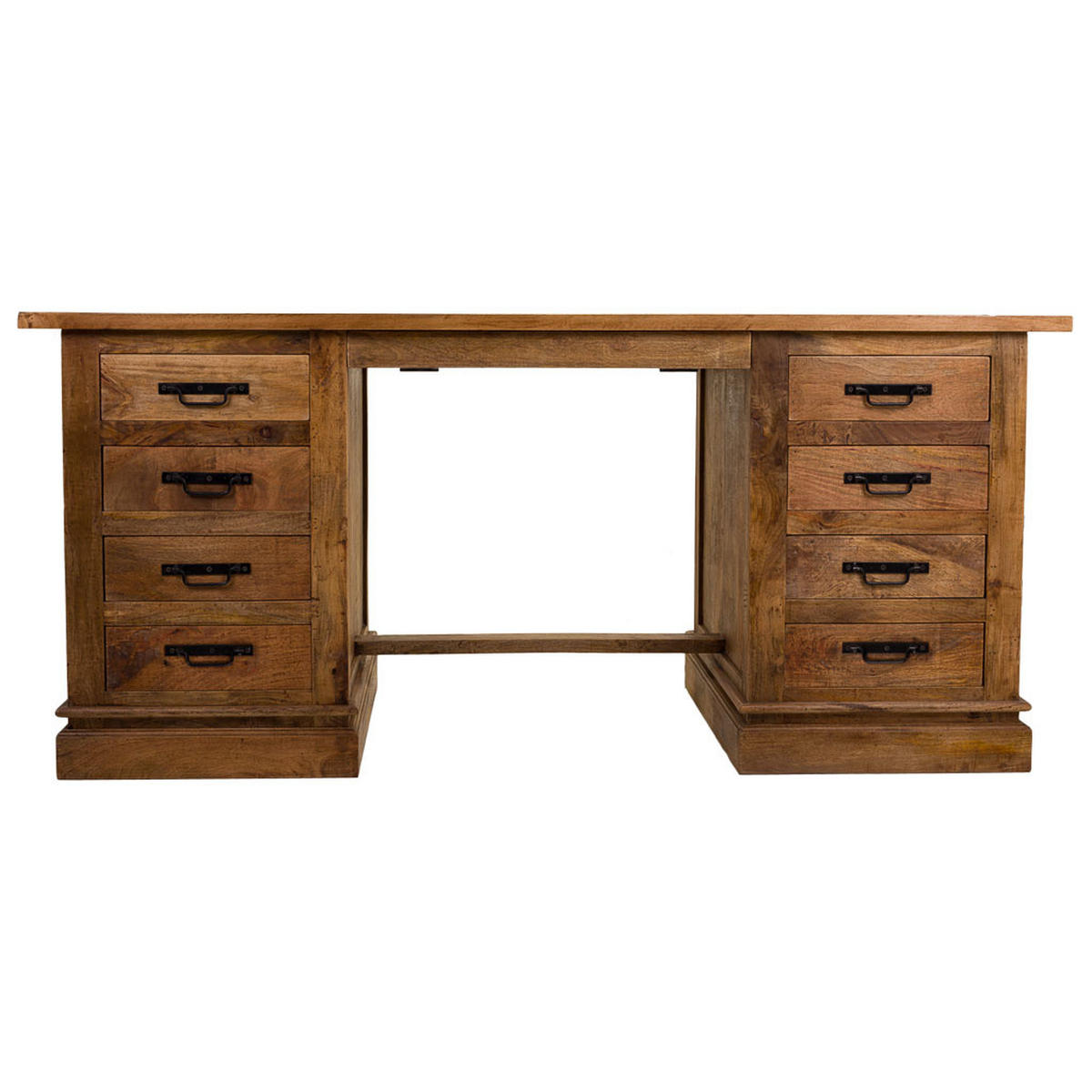 SCHREIBTISCH aus Holz 180x75x80 cm - Braun, Holz (75/180/80cm) - Wanderlust