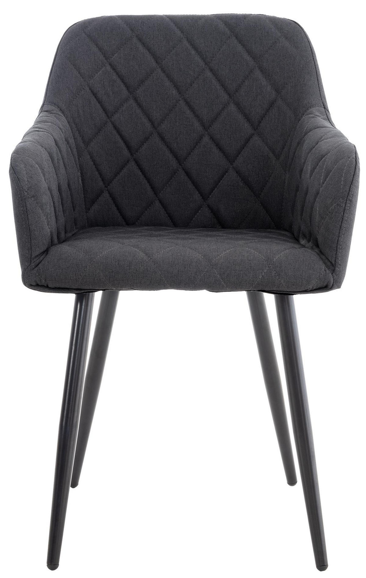 ESSZIMMERSTUHL Shila 84x47x44 cm schwarz - Schwarz, Textil (47/84/44cm) - furnicato