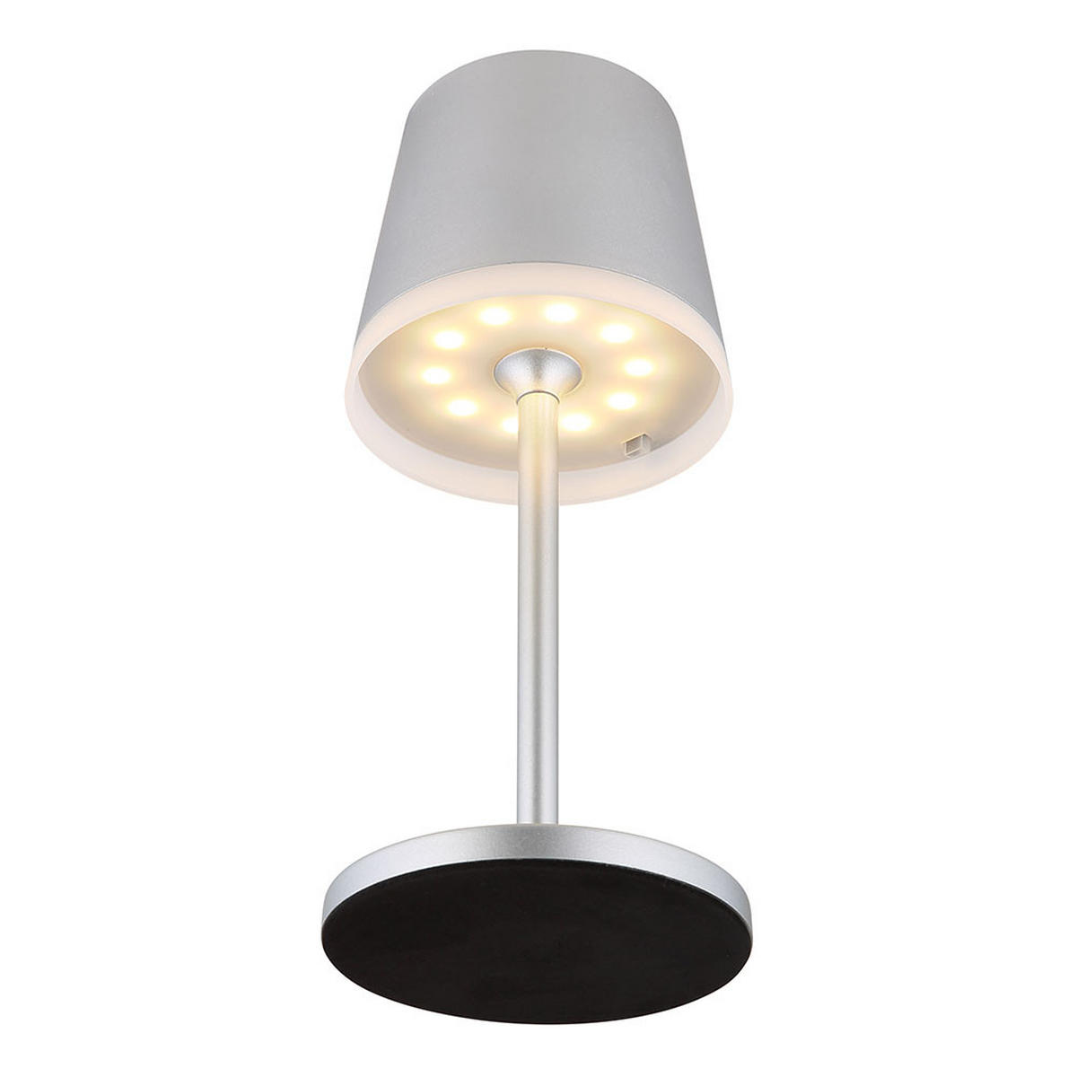 LED AUSSENLEUCHTE Solar Silber - Silberfarben, Metall (11/11/41cm) - Globo Lighting