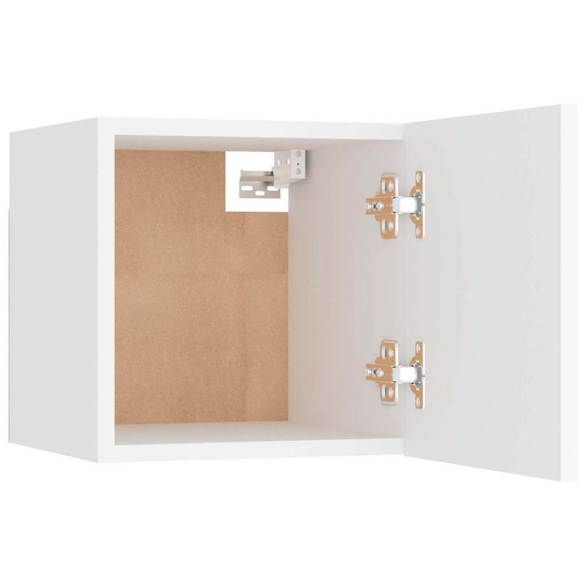 NACHTTISCHE Reichlich Stauraum 2-teilig 30.5/30/30 cm Weiß Holzwerkstoff - Weiß, Holzwerkstoff (30/30/30.5cm) - vidaXL