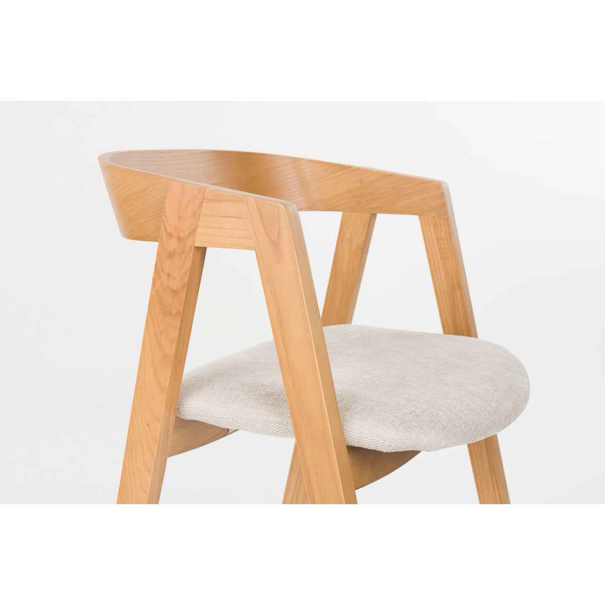 ESSZIMMERSTUHL Mads Natur - 2 er Set - Naturfarben, Kunststoff (49/72/50cm) - Zuiver