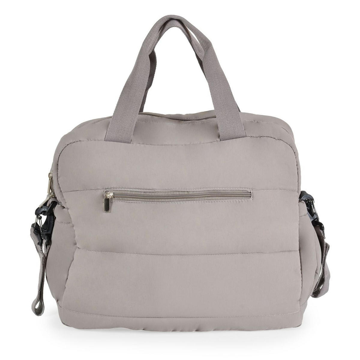 WICKELTASCHE Solana grau Wickelunterlage, Seitentaschen, Isoliertasche, Kinderwagenclips - Grau, Textil (17/35/45cm) - Cangaroo
