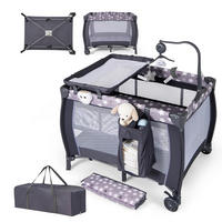 BEISTELLBETT Klappbares dunkelgrau - Dunkelgrau, Textil - COSTWAY