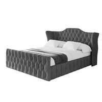 POLSTERBETT mit Bettkasten, Fußteil und Lattenrost, Boxbett ohne Matratze - MODY-Z 180x200 Dunkelgrau - Anthrazit, Holzwerkstoff/Textil (180/200cm) - ALTDECOR
