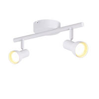 STRAHLER 2 Flammig-GU10 8*15.5*25.5 - Weiß, Metall (25.5/8/15.5cm) - ZMH