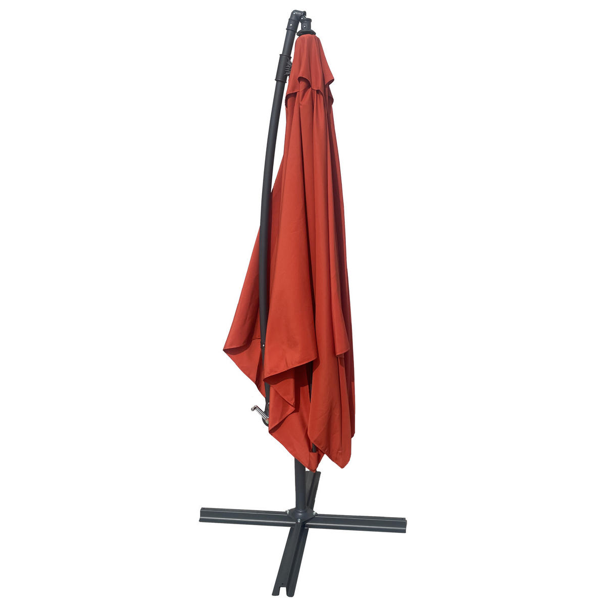 SONNENSCHIRM Molokai Terracotta 270/270 cm - Orange, Textil (270/270cm) - Happy Garden
