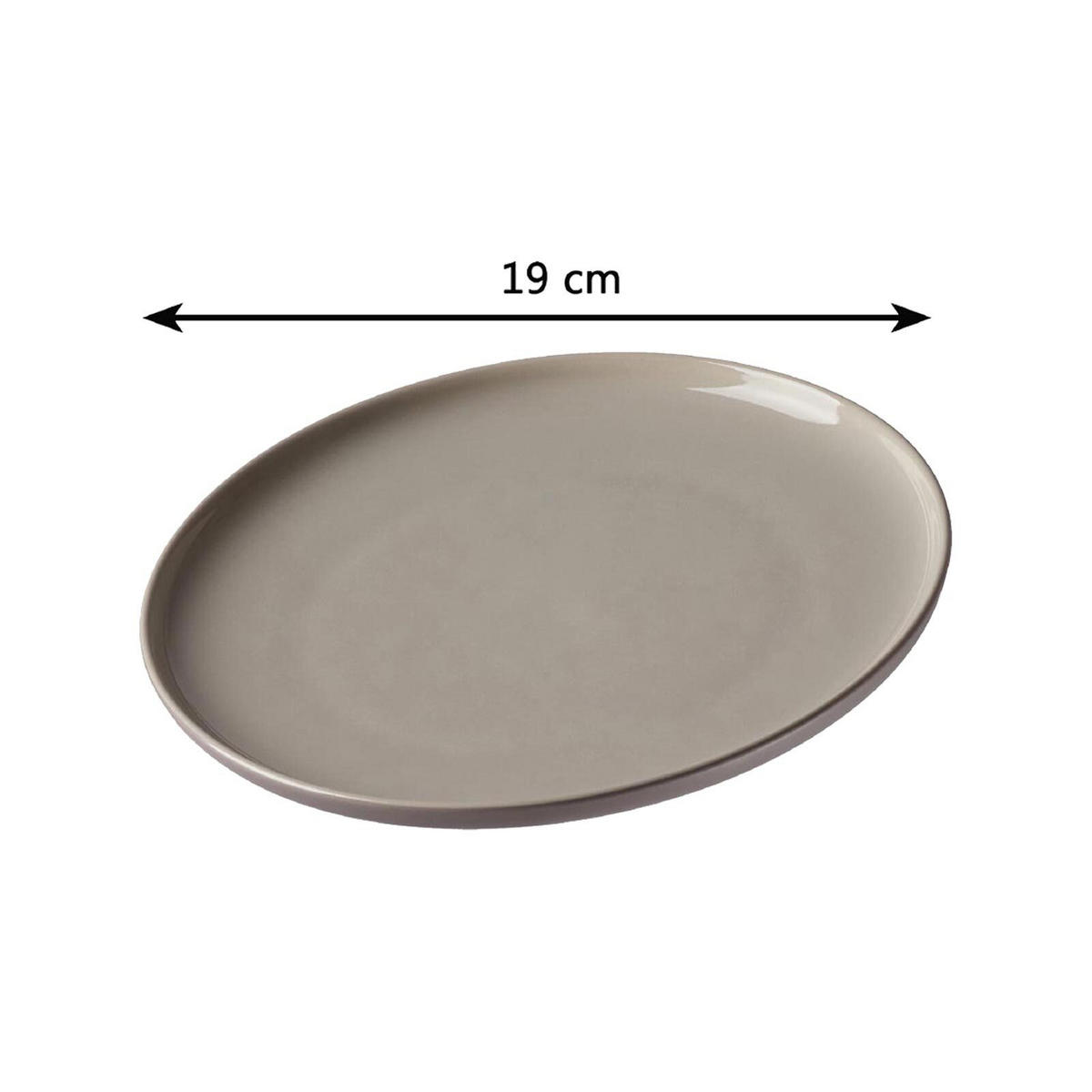 FRÜHSTÜCKSSET Jasper Taupe 16er Set - Taupe, Keramik (1/1/1cm) - Ritzenhoff Breker