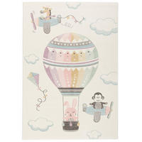 KINDER TEPPICH MAUI KIDS HEISSLUFTBALLON - Multicolor, Textil (120/170cm) - Pergamon