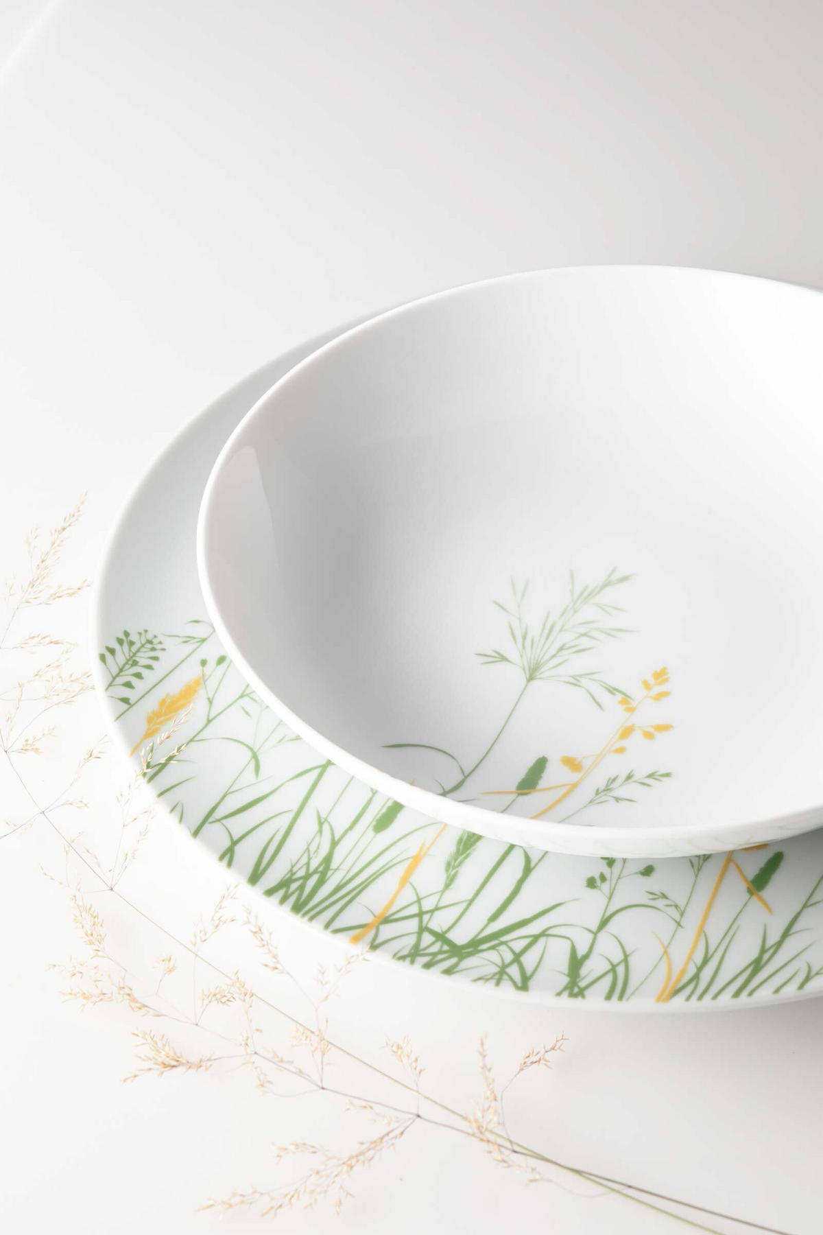 KAFFEESERVICE Liberty Meadow Grasses gelb 18er Set - Gelb, Keramik (24/18.1/43cm) - Seltmann Weiden