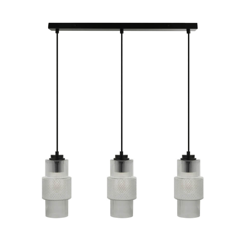 HÄNGELEUCHTE YUKI - Transparent, Hängeleuchte - Transparent, Glas (4/62.5/120cm) - Home Deluxe