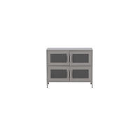 SIDEBOARD Hellgrau - Hellgrau, Holzwerkstoff (90/75/40cm) - ebuy24