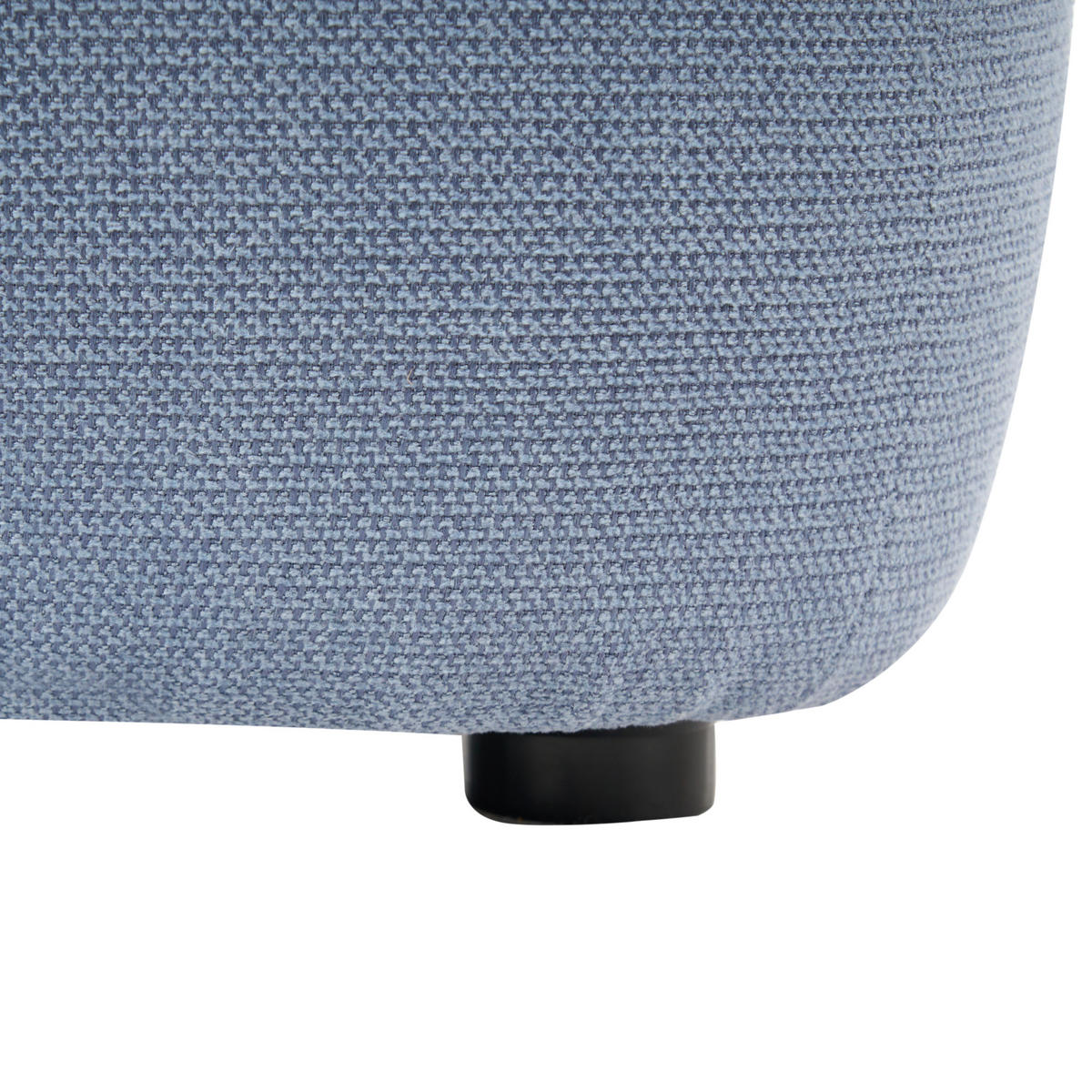 POUF Stoff Hellblau Juno - Hellblau, Textil (35/38/35cm) - Beliani