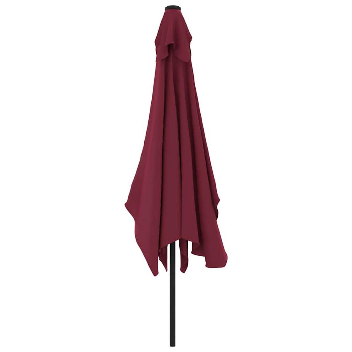 SONNENSCHIRM Mit Metall-Mast 300/200 Cm Bordeauxrot - Rot, Textil (300/200cm) - vidaXL