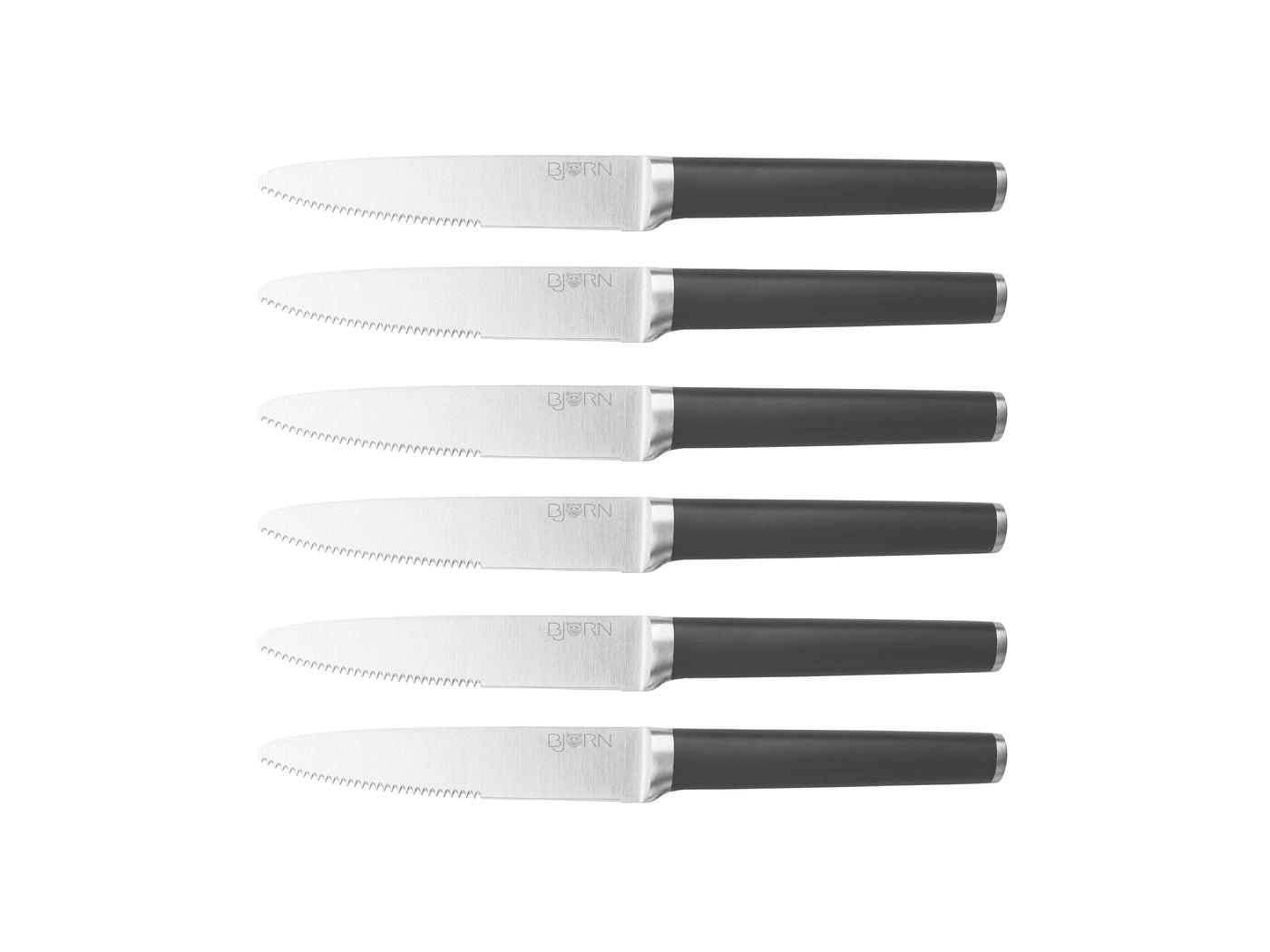 STEAKMESSER Jona - 6er-Set - Silberfarben, Metall (24cm) - Björn
