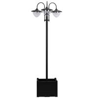 GARTENLATERNE, Schwarz, PP, ABS, Edelstahl, Aluminiumlegierung - Schwarz, Metall (60/55/189cm) - Outsunny