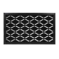 FUSSMATTE - Schwarz, Kunststoff (75/45cm) - Relaxdays