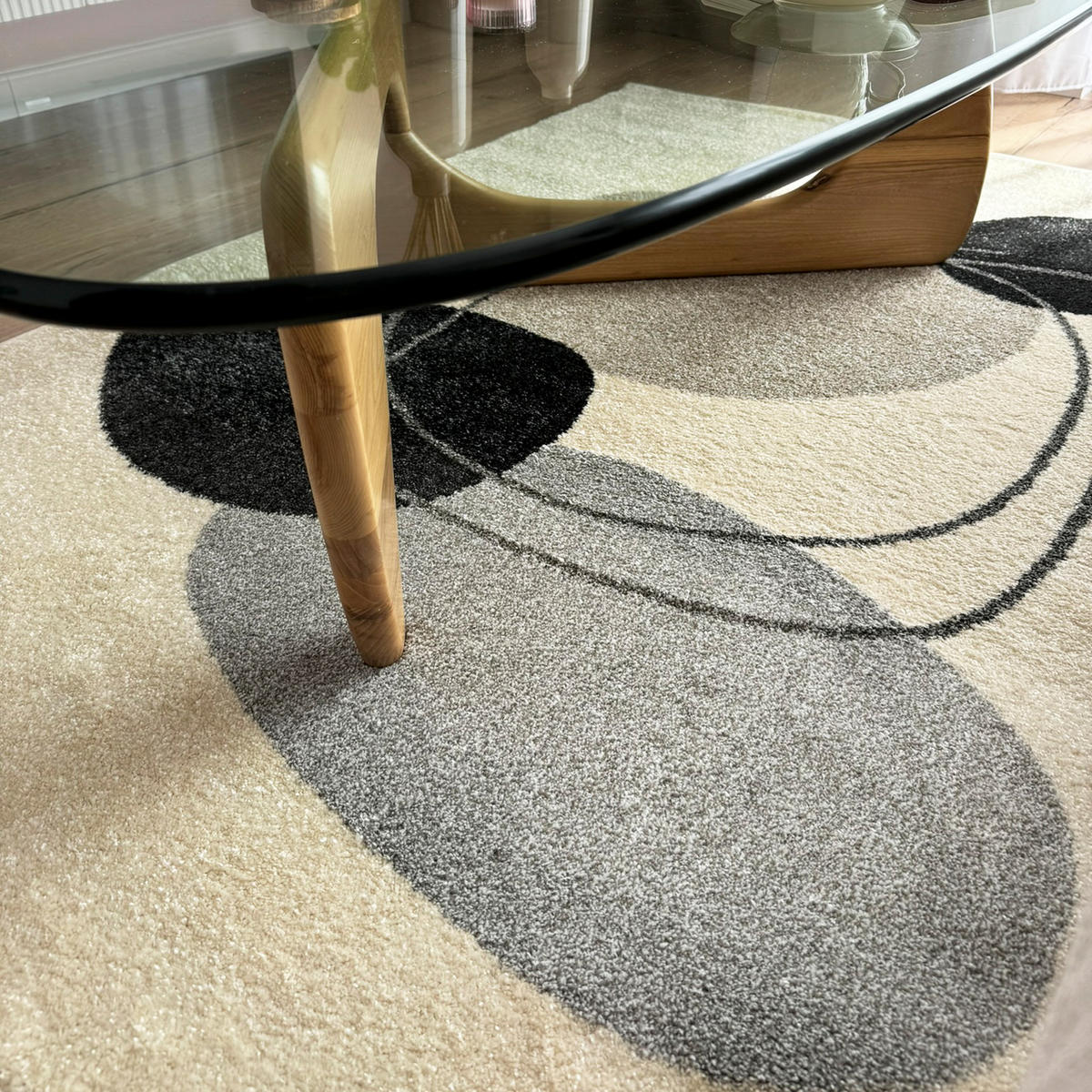 TEPPICH Beige Geometrisch In-Outdoor Pflanzlich Kurzflor Rechteckig 200 x 300 cm - Sandfarben, Textil (200/300cm) - Mazovia