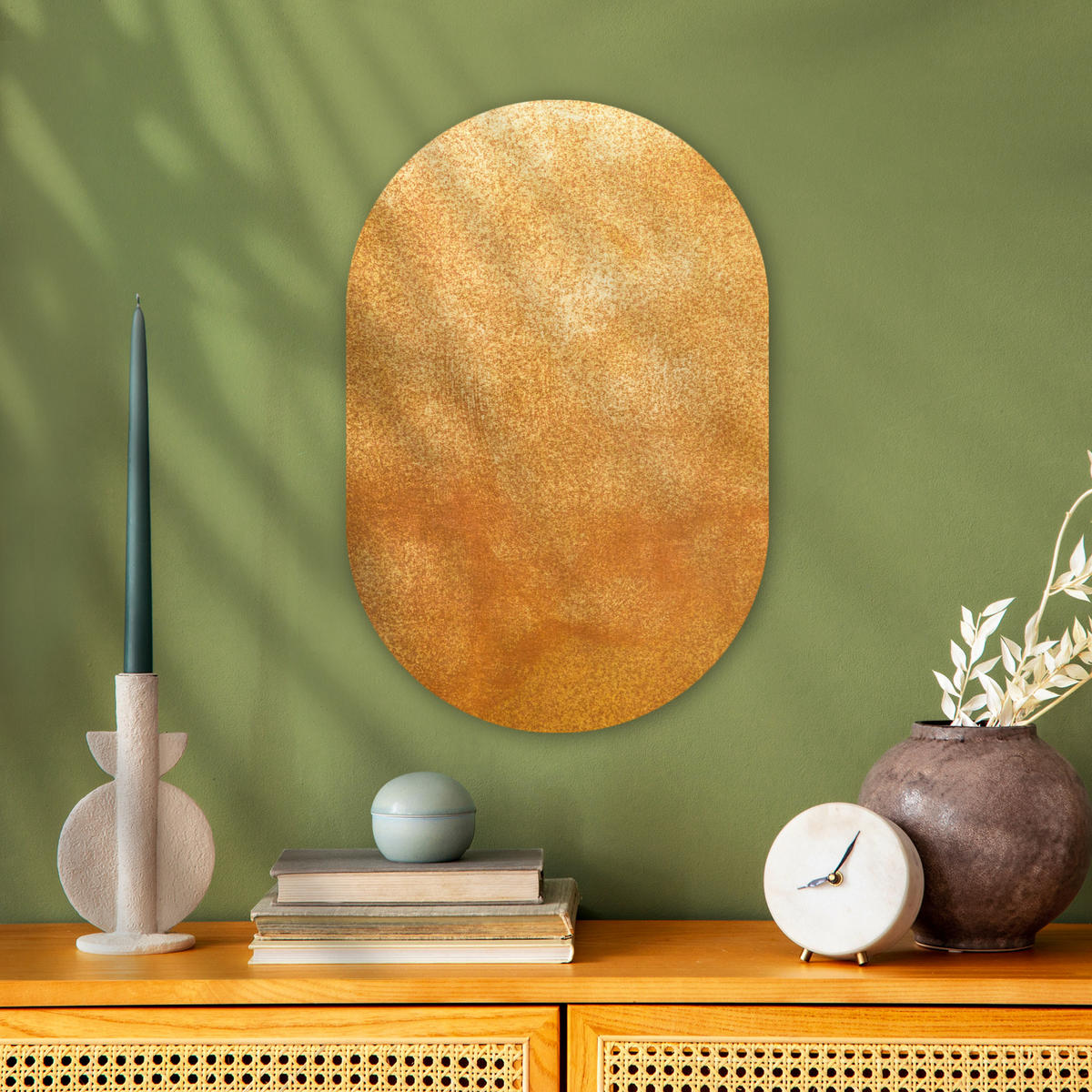 WANDBILD Eisen - Rost - Gold - Metall - Luxus 40x60 cm - Goldfarben, Kunststoff (40/60cm) - MuchoWow