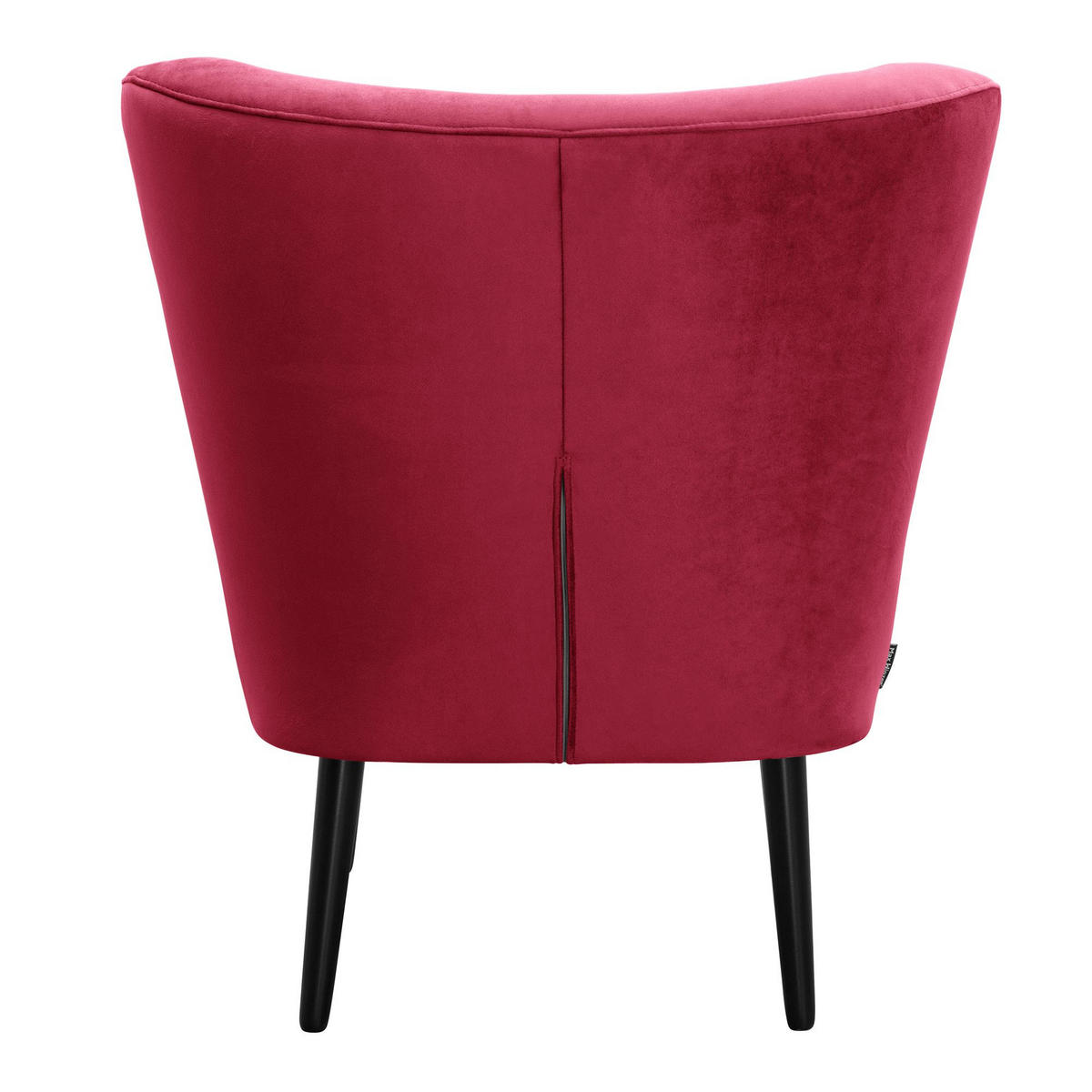 COCKTAILSESSEL Kayleigh Samtvelours rot - Rot, Kunststoff (68/80/69cm) - 58aufmkessel
