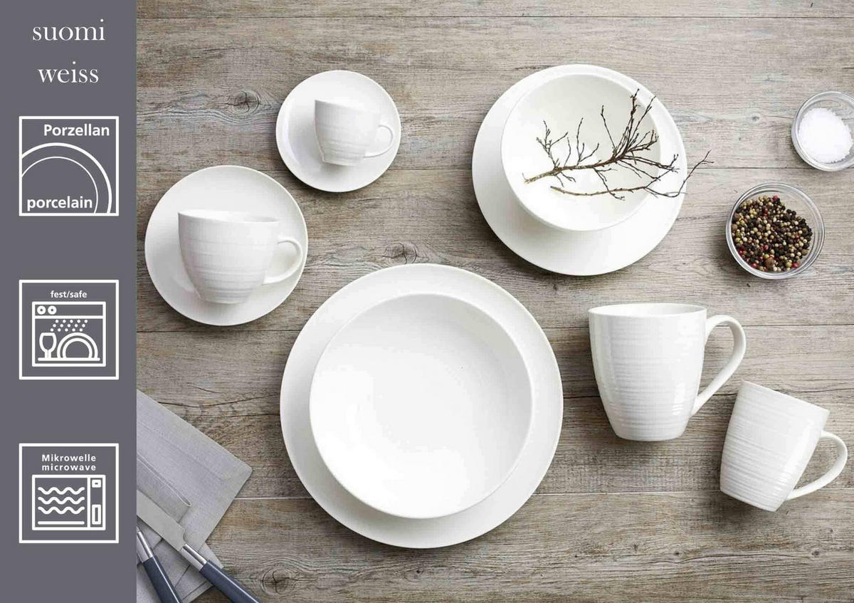 MÜSLISCHALEN Suomi Beige ø 14 cm 2er Set - Beige, Keramik (14cm) - Ritzenhoff Breker