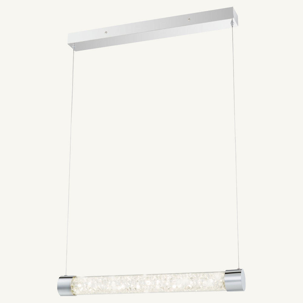 LED HÄNGELLEUCHTE Alivio Silber Chrom - Silberfarben, Metall (70/7/150cm) - Globo Lighting