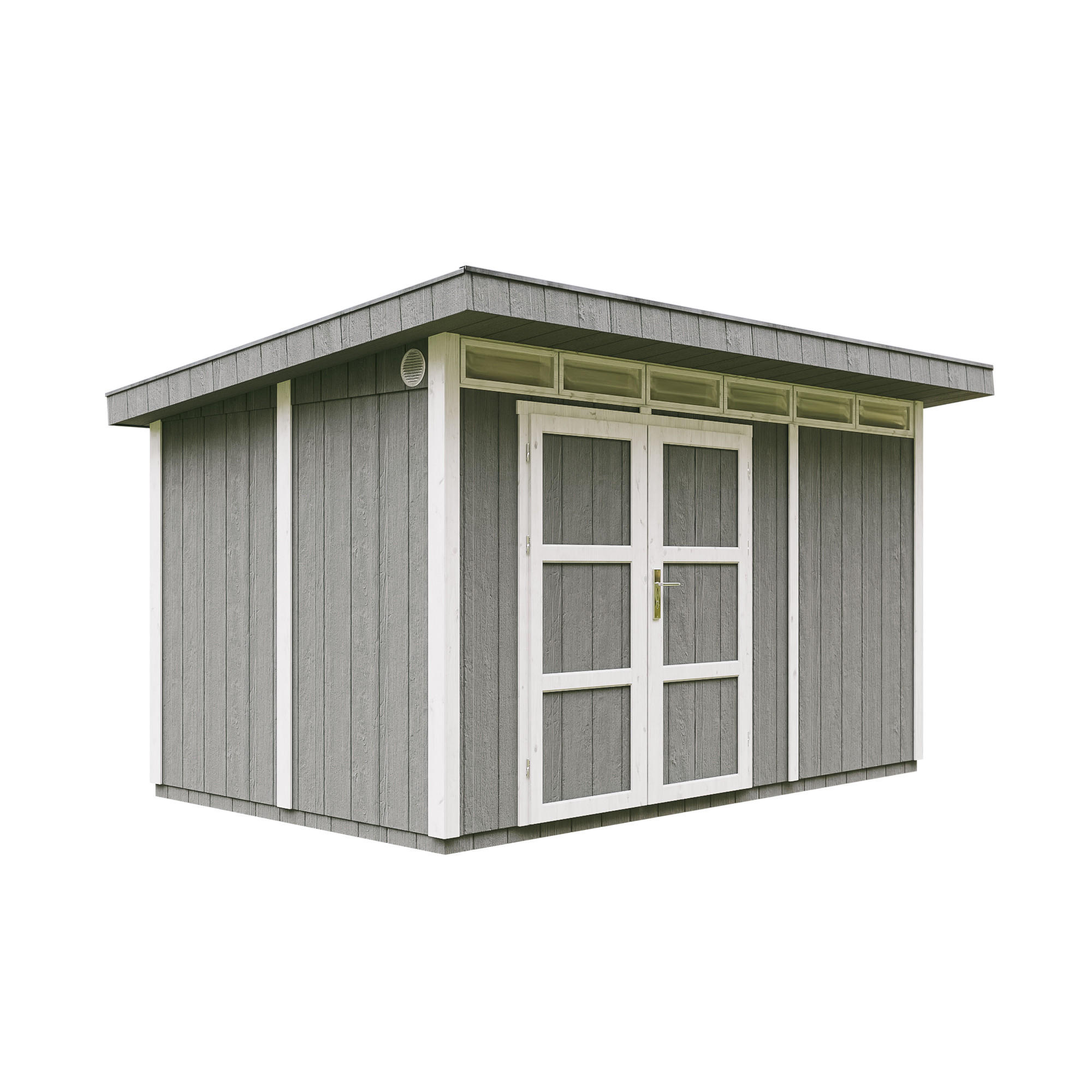 HOLZ-GARTHENHAUS basis LP SmartSide 8,7m² mit B411xL279xH239 cm - M904A - CAVERN STEEL - Dunkelgrau, Holz (412/237/279cm) - Timbela