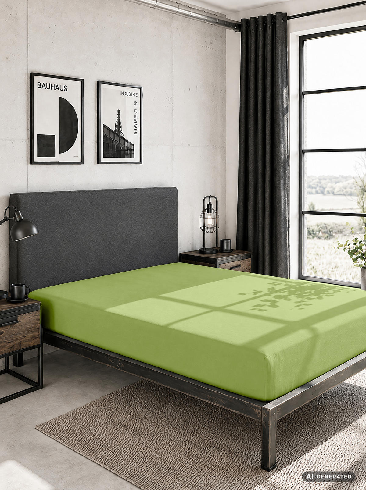 SPANNBETTTUCH Basic Jersey pistaziengrün, 120x200 cm - Hellgrün, Textil (120/200cm) - Castell