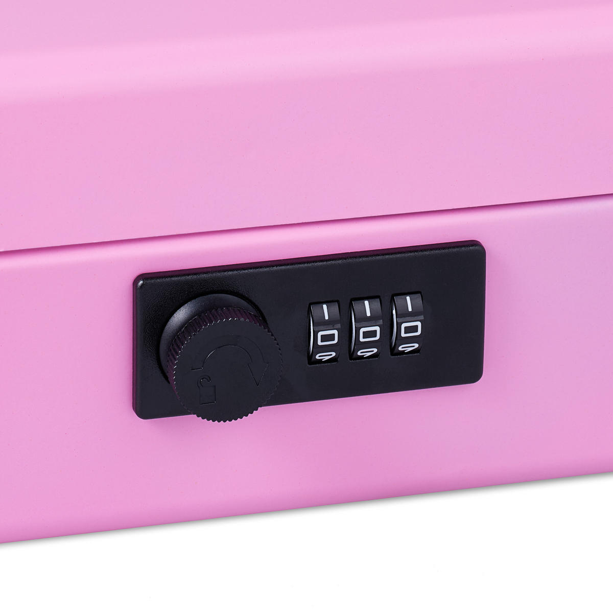 POKLADŇA - ružová, kov/plast (30.5/8.5/24.5cm) - Relaxdays