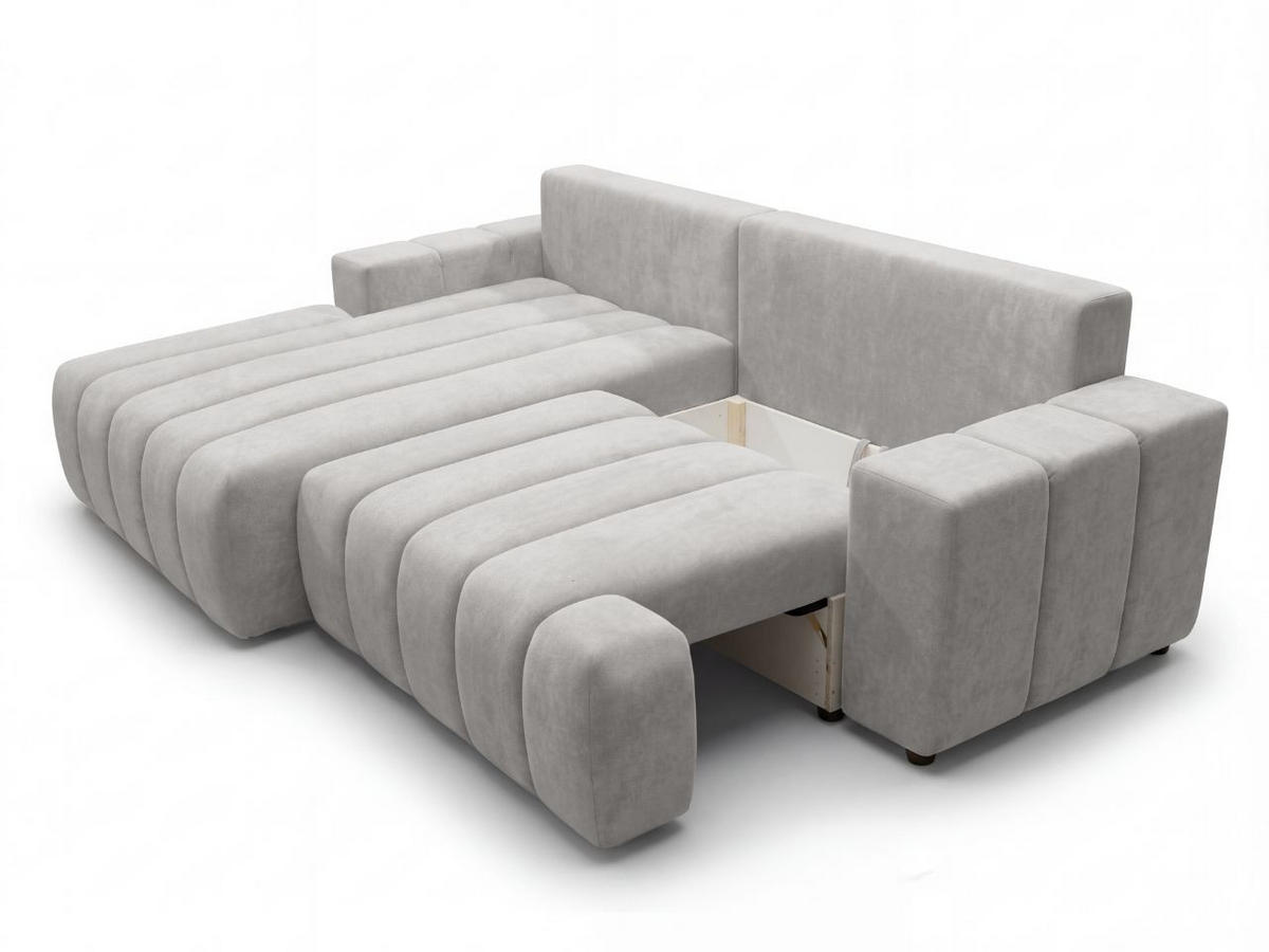 ECKSOFA Caleo Grau Links - Grau, Holz/Textil (270/170cm) - Graingold