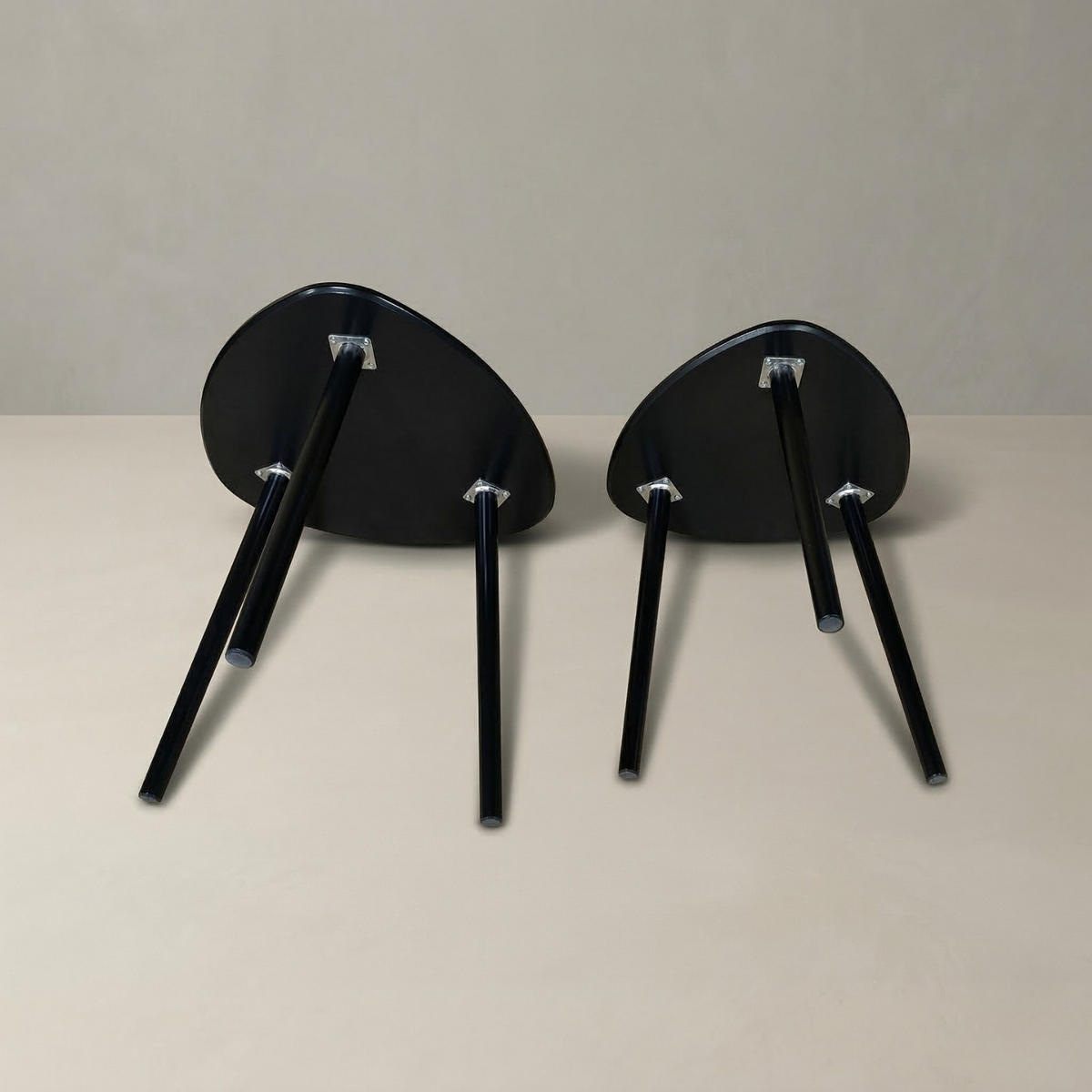 COUCHTISCH-SET Bini 2er-Set - Schwarz, Holzwerkstoff (45/45/44.5cm) - EDAXO