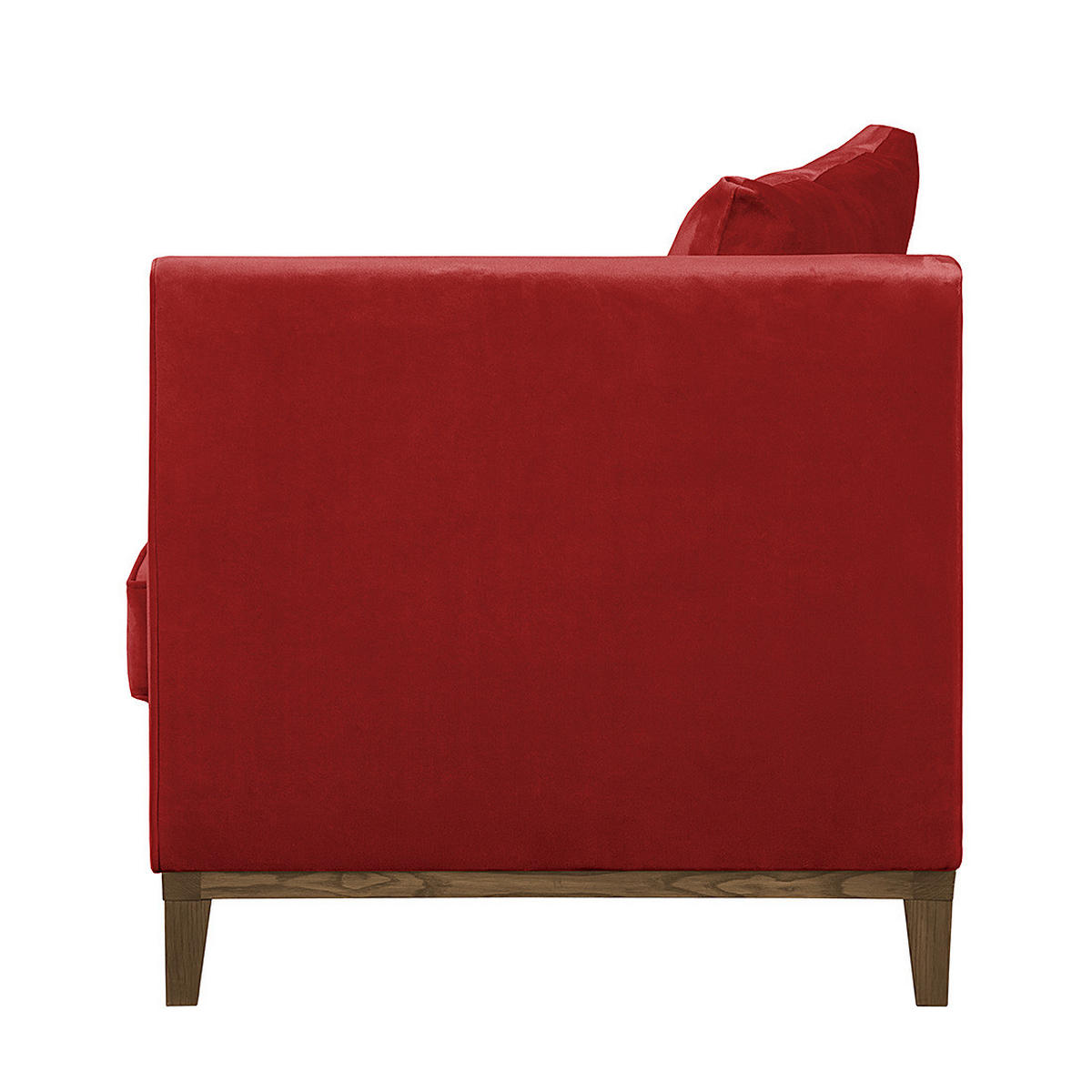 RECAMIERE - Rot, Holz/Textil (165/77/82cm) - home24
