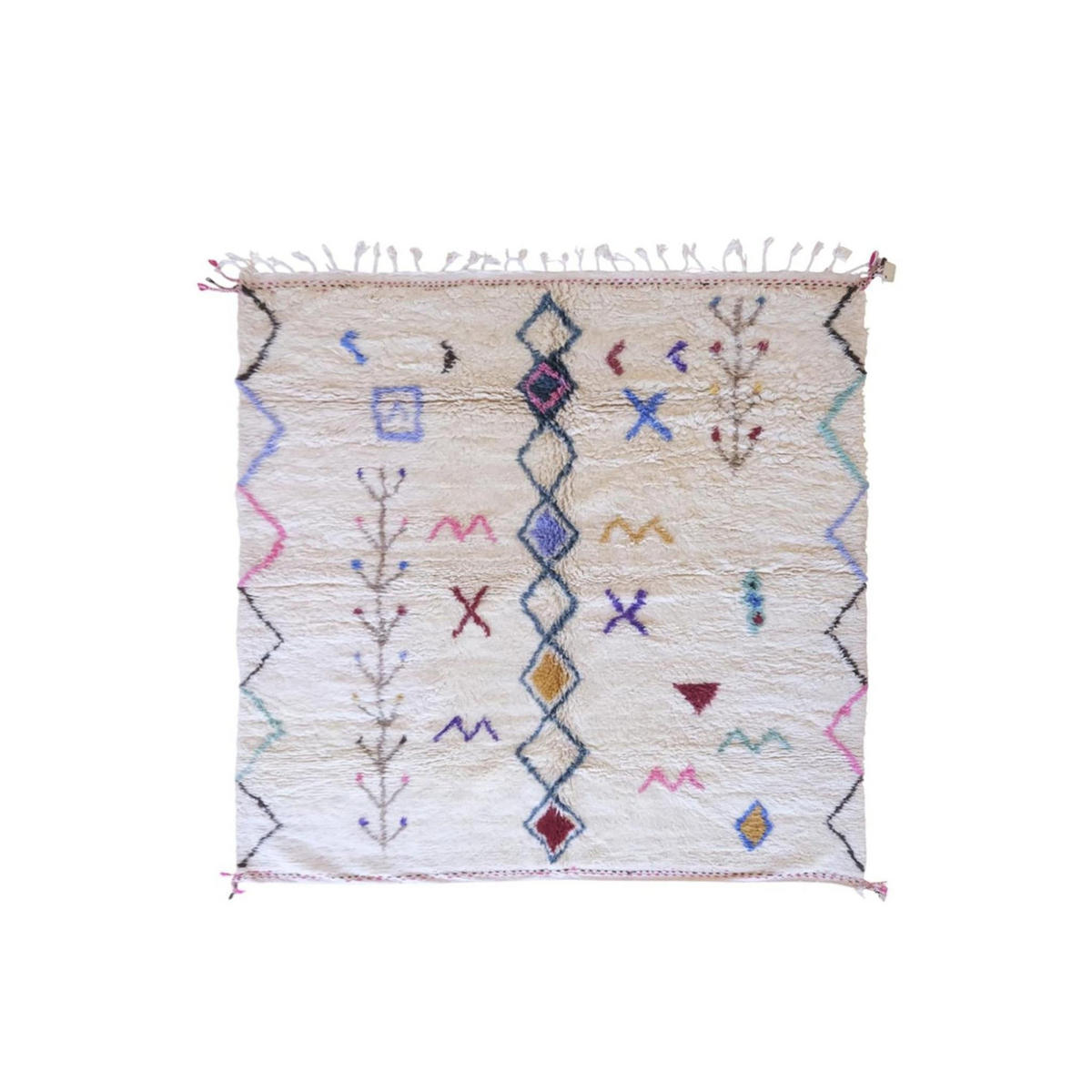 BERBERTEPPICH aus reiner Wolle 245x 275 cm - Multicolor, Naturmaterialien (245/275cm) - AFK Living