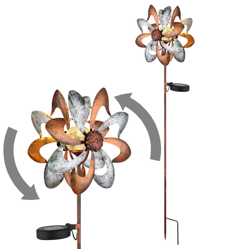 LED AUSSENLEUCHTE Metall Gold - Goldfarben, Kunststoff (22/12/92cm) - Globo Lighting