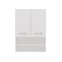 WASCHMASCHINENSCHRANK Bagnoli M: H: 90 cm, B: 64 cm, T: 30 cm white - Weiß, Holzwerkstoff (30/90/64cm) - 3XE LIVING