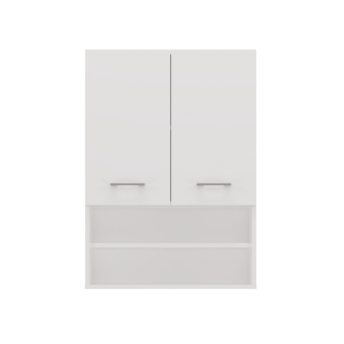 WASCHMASCHINENSCHRANK Bagnoli M: H: 90 cm, B: 64 cm, T: 30 cm white - Weiß, Holzwerkstoff (30/90/64cm) - 3XE LIVING