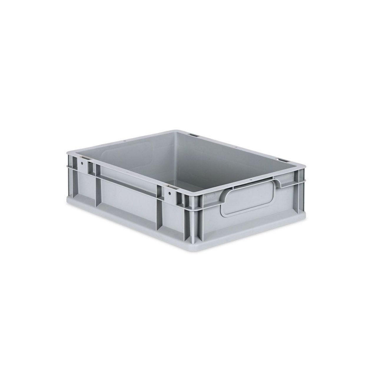 EUROBOX 5x Nextgen Economy Mit Scharnierdeckel Grau/Rot Griffe Geschlossen 11 Liter - Rot, Kunststoff (30/12/40cm) - PROREGAL