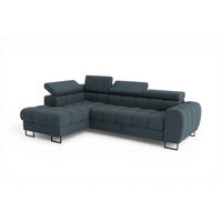 ECKSOFA Bastien Mit Schlaffunktion - Anthrazit, Holzwerkstoff/Textil (170/260cm) - Fun Möbel