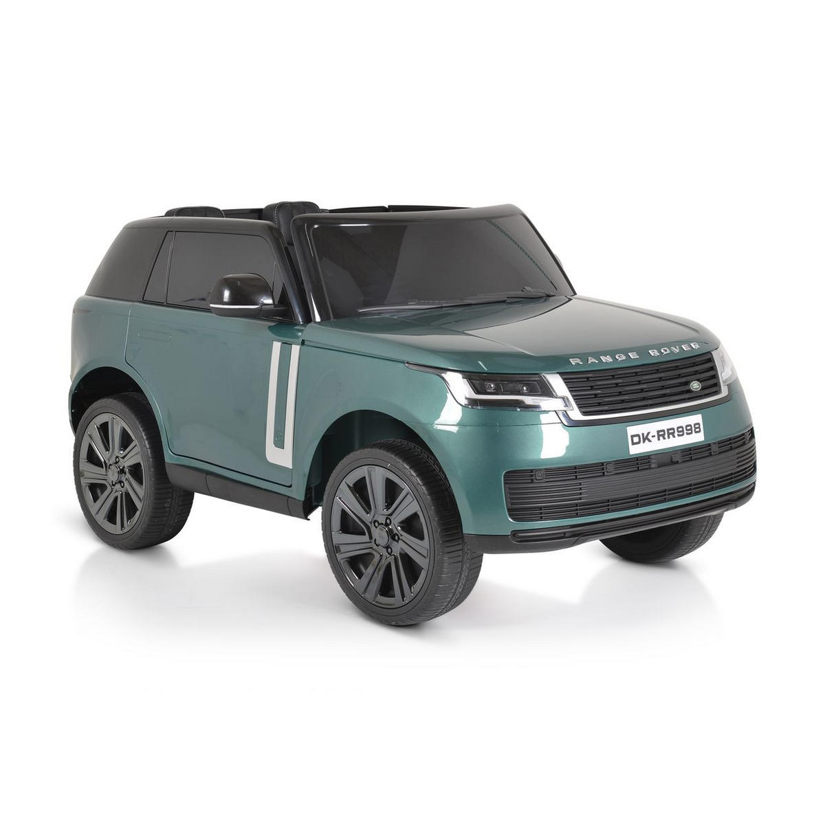 ELEKTROAUTO Range Rover grün SUV metallic Fernbedienung Gurt EVA-Reifen - Grün, Kunststoff (131/81/60cm) - Moni